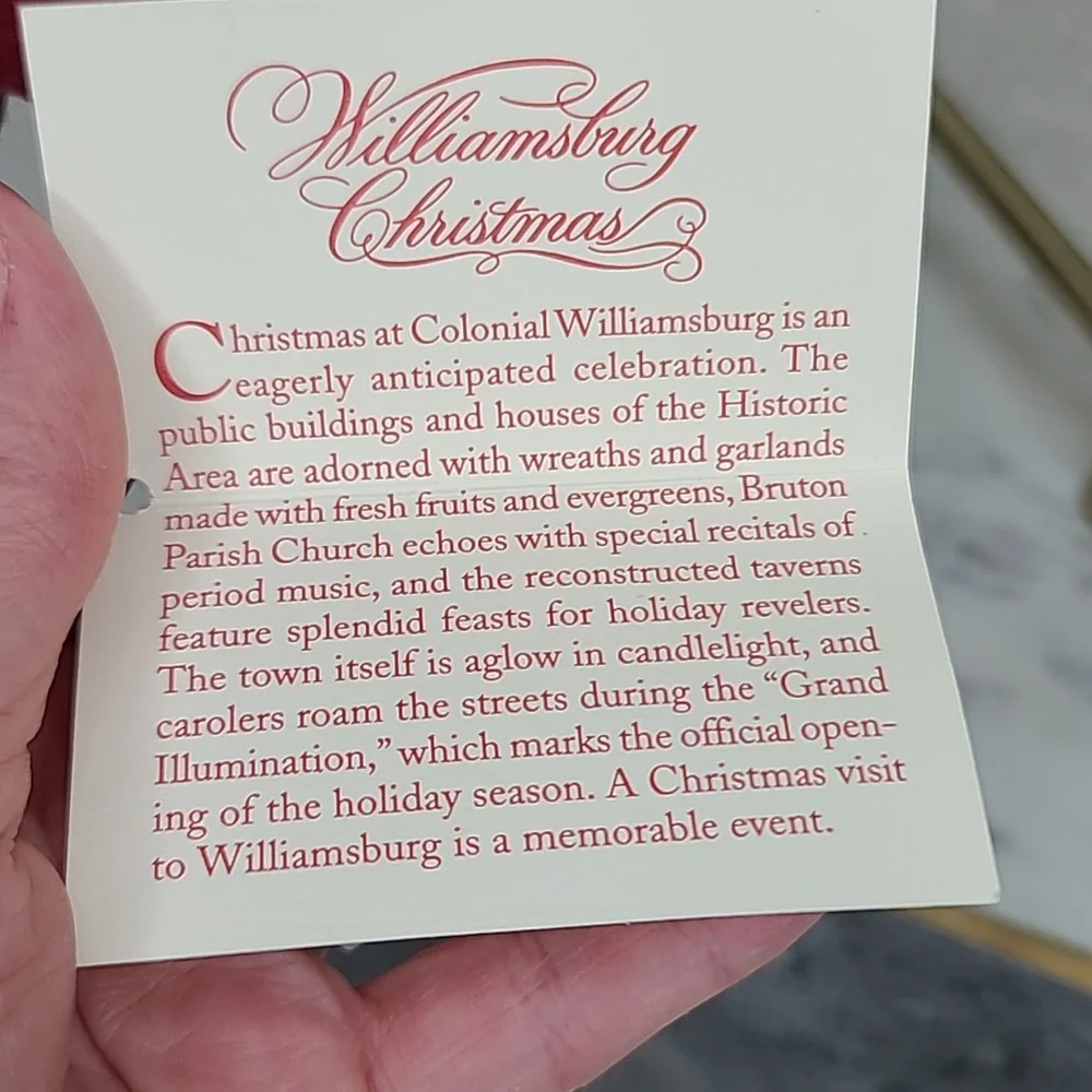Byers' Choice Caroler 2000 Williamsburg Christmas Colonial Family Father Vintage